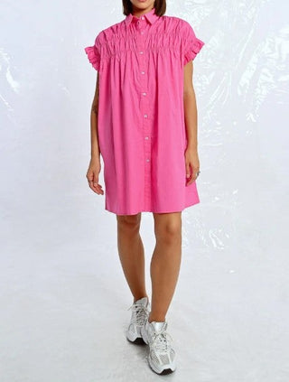 Molly Bracken Gathered Shirt Dress