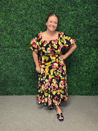 Midnight Garden Bloom Dress