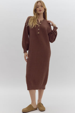 Knitted Midi Sweater Dress