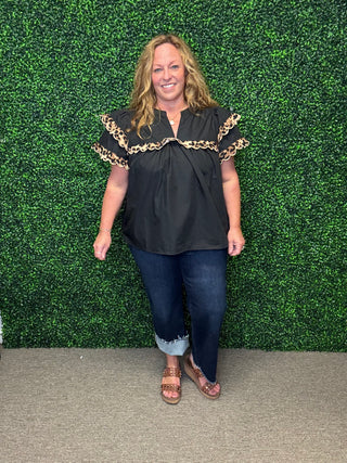 HW Cropped Wide Leg Jean