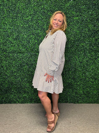 Striped & Sweet Mini Dress