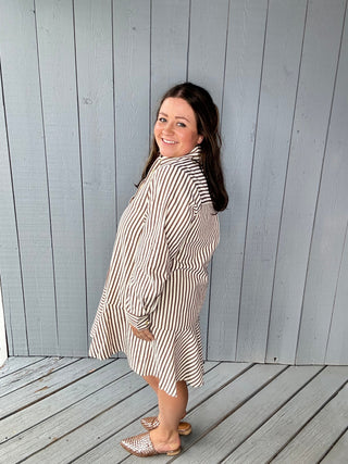 Striped & Sweet Mini Dress