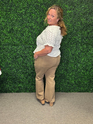 Cocoa Crop Flare Jean