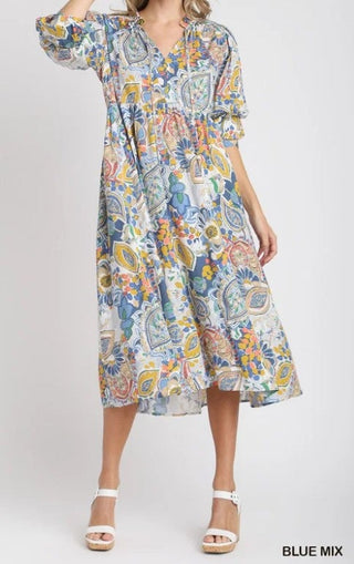 Paisley Midi Dress