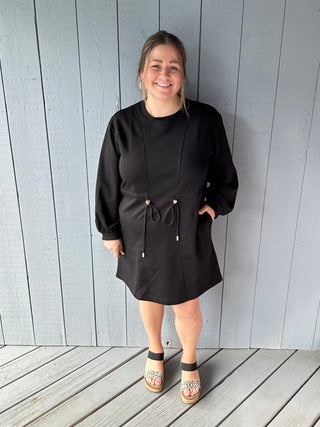 Heart Strings Black Dress