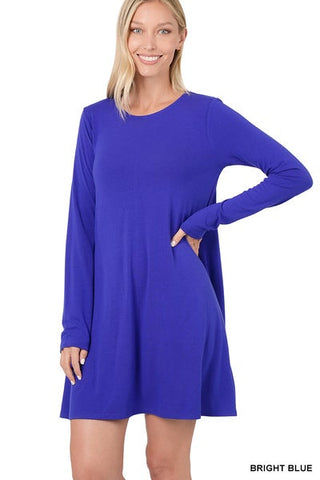 Zenana Long Sleeve Knit Dress