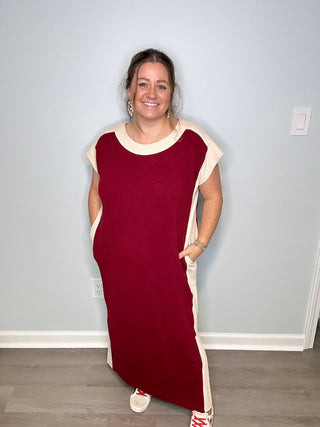 Long Love Burgundy Dress