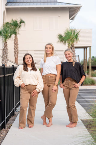 Cocoa Crop Flare Jean