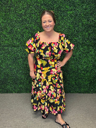 Midnight Garden Bloom Dress