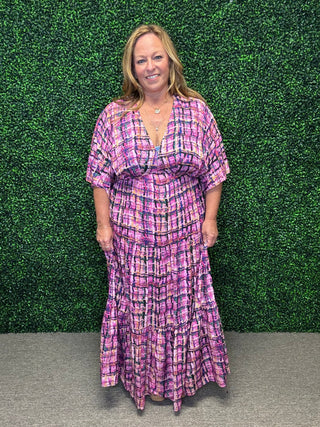 Pretty in Plaid Maxi Dress