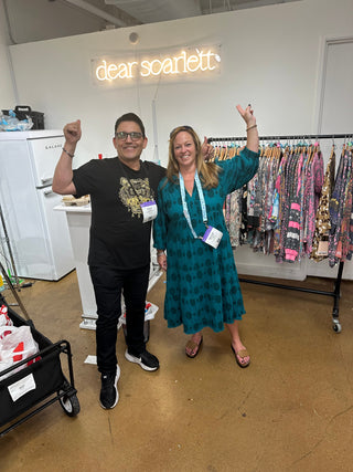 Solid Dotted V-Neck Collared Tiered Midi Dress with Long Balloon Sleeves