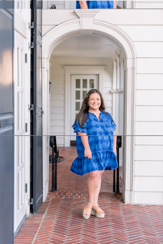 Royal Blue Heart Mini Dress