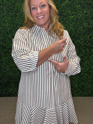 Striped & Sweet Mini Dress