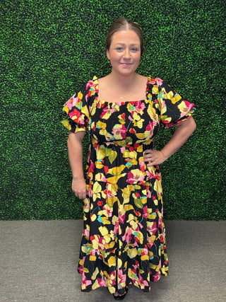 Midnight Garden Bloom Dress