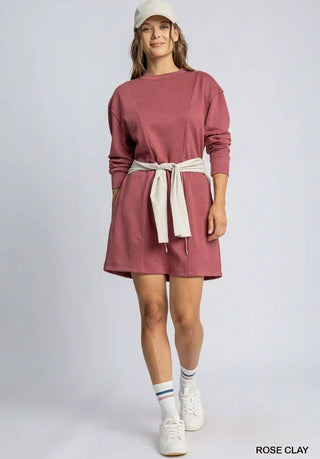 Rose Clay Knit Dress by Umgee