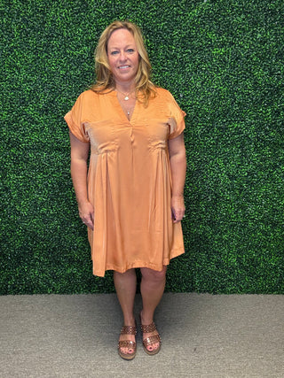 Golden Hour Silky Mini Dress