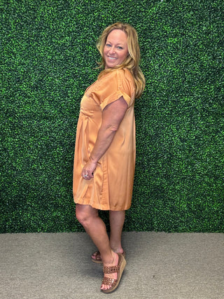 Golden Hour Silky Mini Dress