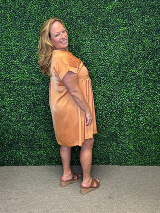 Golden Hour Silky Mini Dress