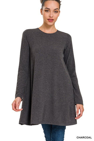 Zenana Long Sleeve Knit Dress