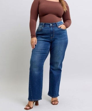 Judy Blue Side Seam Straight Leg Jean