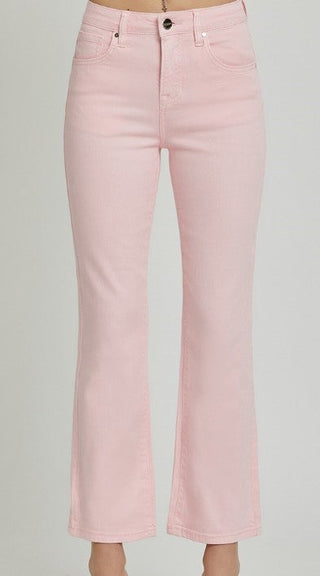 Pink Straight Pant by Risen Denim