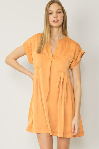 Golden Hour Silky Mini Dress