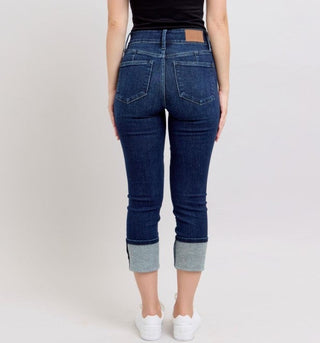 JB HW Double Waist Band Capri Denim
