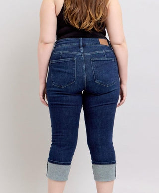 JB HW Double Waist Band Capri Denim