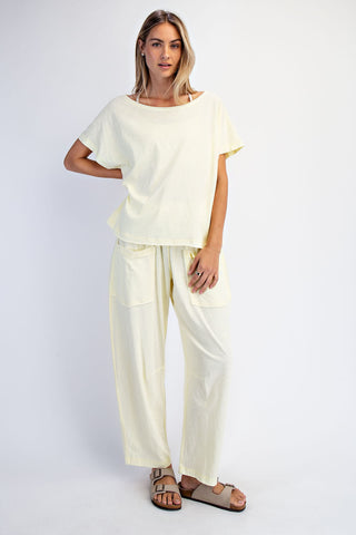 Rae Mode Cotton Slub Off The Shoulder Tee