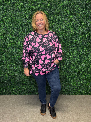 Hearts Galore Top