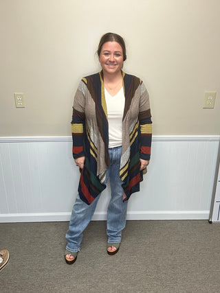 Stripes Away Cardi