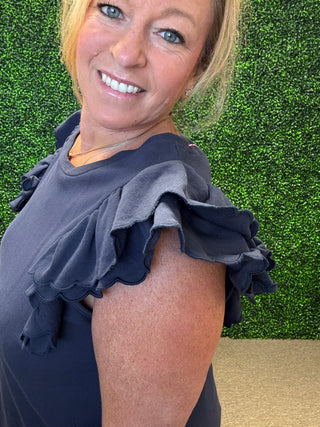 Ruffle Sleeve Top