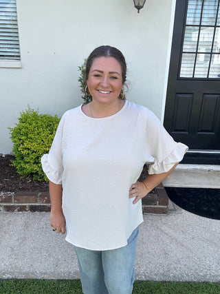 Ruffle Sleeves Blouse