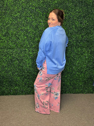 Floral Twill Pants by Easel FINAL SALE