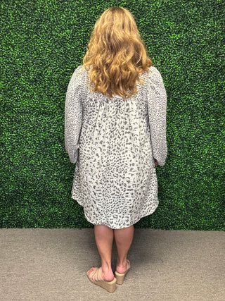 Easel Animal Printed Swing Dress
