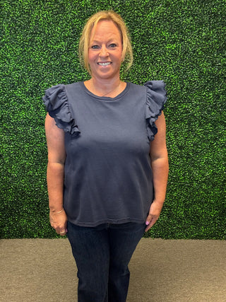 Ruffle Sleeve Top