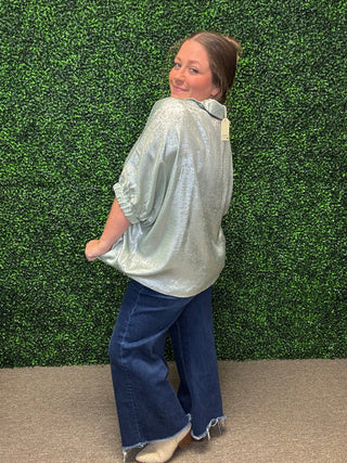 Sage Shiny Top