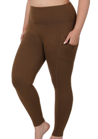 Zenana Brushed Microfiber Legging with Pocket