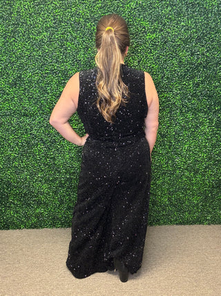 Sequin Black Pant