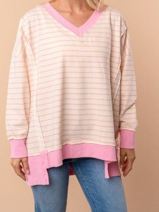 Striped Luxury Weekender