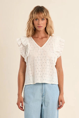 Molly Bracken Woven Cotton Top