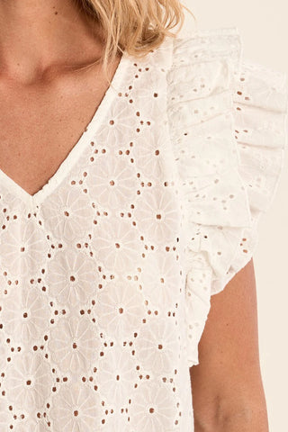 Molly Bracken Woven Cotton Top