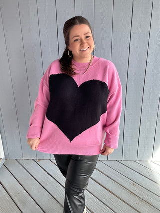Black Heart Sweater