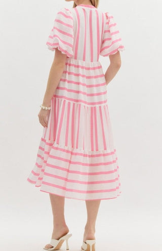 Striped Midi Dress