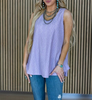 Andre by Unit Textured Sleeveless Top
