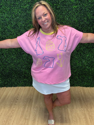 Grace+Emma Sequin Easter Top