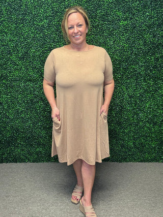 Zenana Knit Dress Short Sleeve