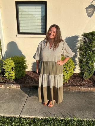 Mix It Up Midi Dress