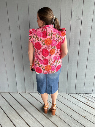 Pink Garden Blouse