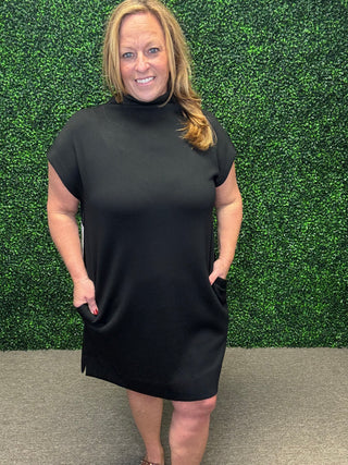 Black Staple Mini Dress by Entro